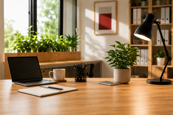 Schöneres Homeoffice: Mehr Ruhe und Farbe am Schreibtisch