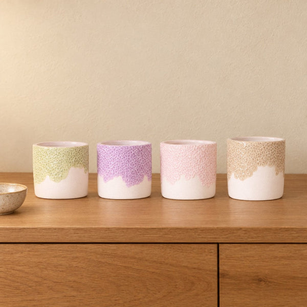 Übertopf-Quartett Kolibri Home Bloom, Ø 12 cm, vier Farben