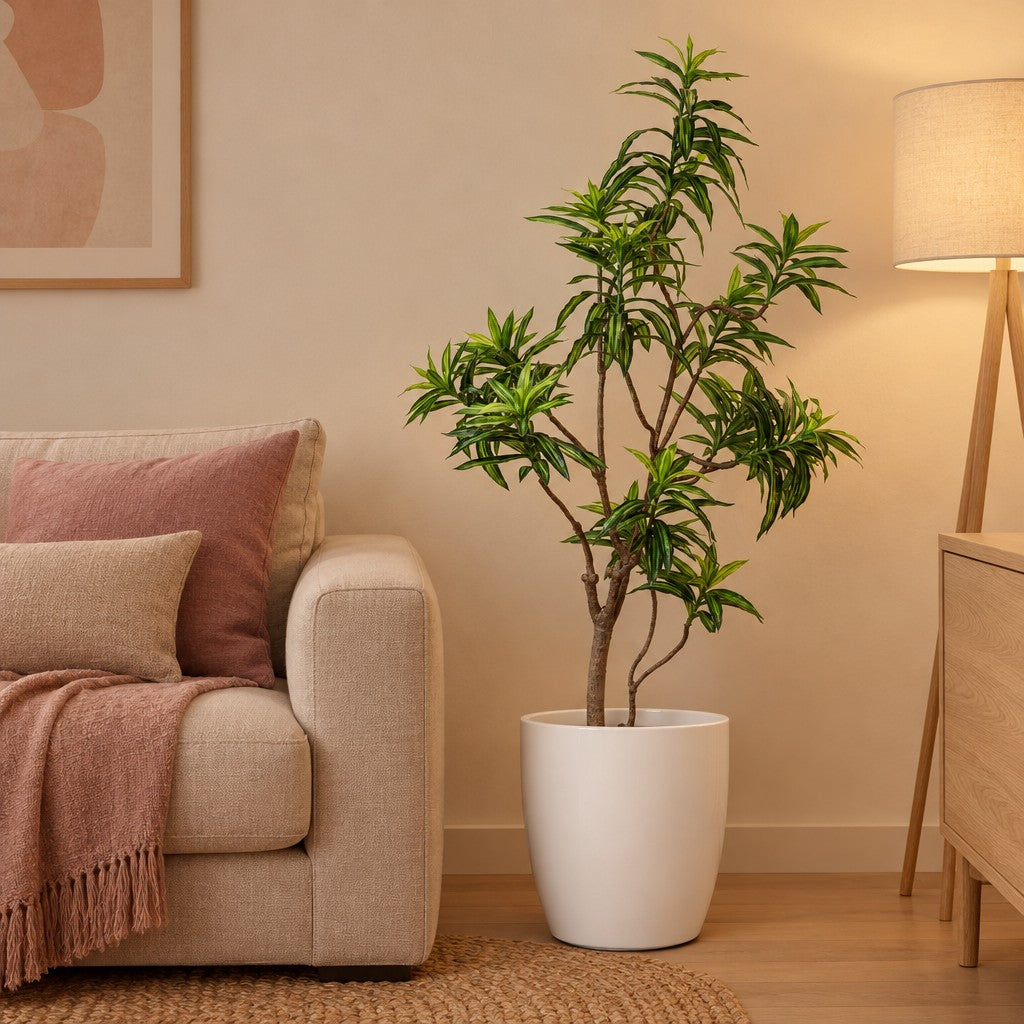 Künstlicher Drachenbaum (Dracaena) – Raumbild, ca. 190 cm, Übertopf nicht enthalten