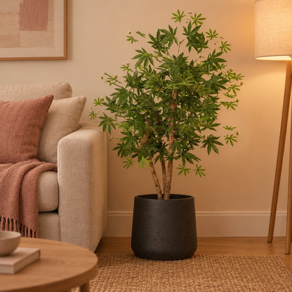 Künstlicher Fächerahorn (Acer palmatum) – Raumbild, ca. 100 cm, Übertopf nicht enthalten