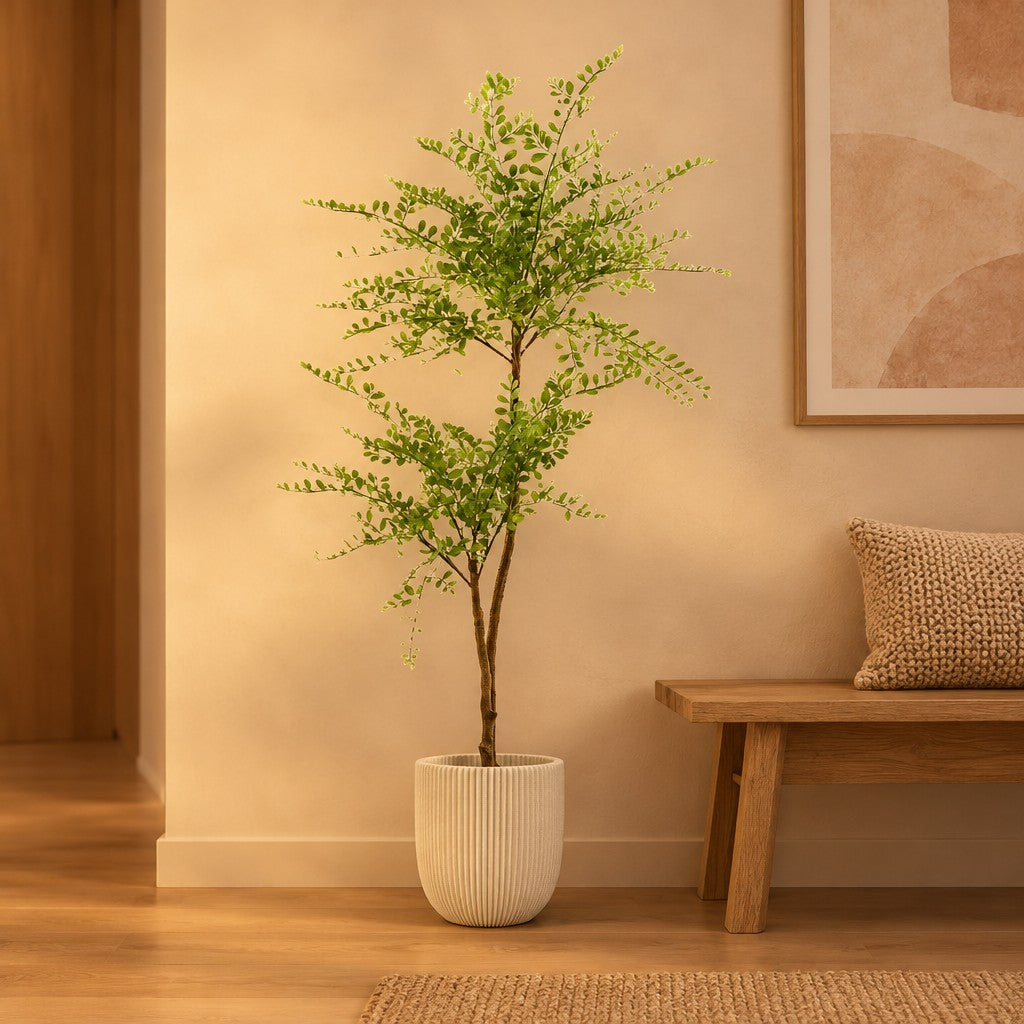Künstlicher Honigbaum (Sophora) – Raumbild, ca. 140 cm, Übertopf nicht enthalten