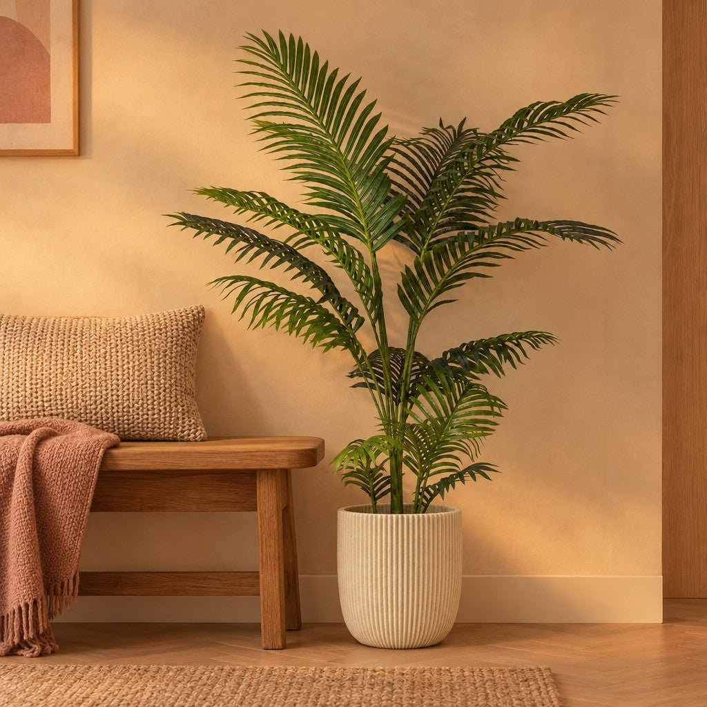 Kunstpalme Kentia (Howea forsteriana) – Raumbild, ca. 160 cm, Übertopf nicht enthalten