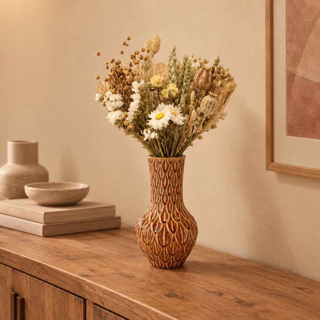 Trockenblumen-Strauß »Field« Natur – Raumbild, ca. 35 cm, Vase nicht enthalten