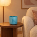 Übertopf elho Ocean Round Atlantikblau – Raumbild, Ø 14 cm