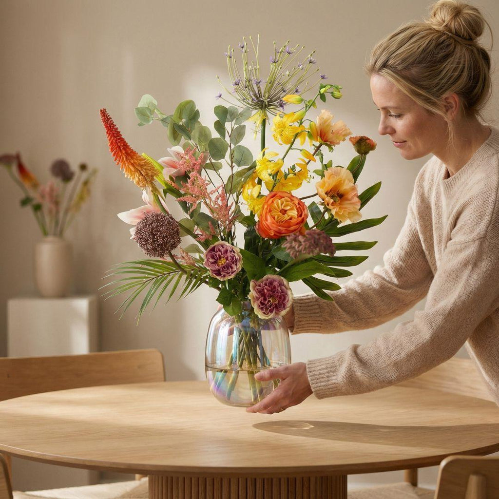 Kunstblumen-Strauß »Tropical Chic Deluxe« Orange, ca. 105 cm – Ansicht 6