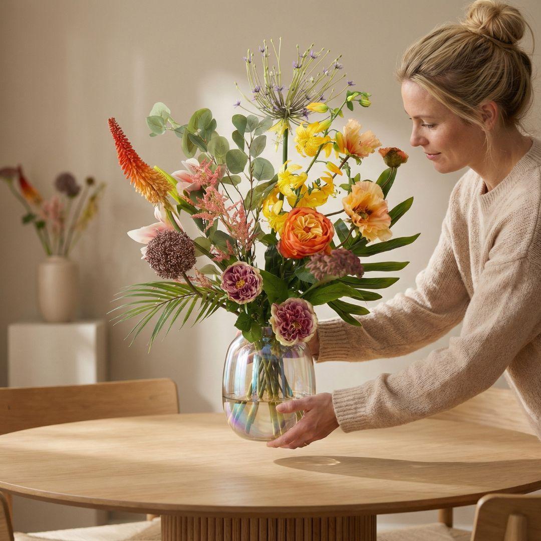 Kunstblumen-Strauß »Tropical Chic Deluxe« Orange, ca. 105 cm – Ansicht 6