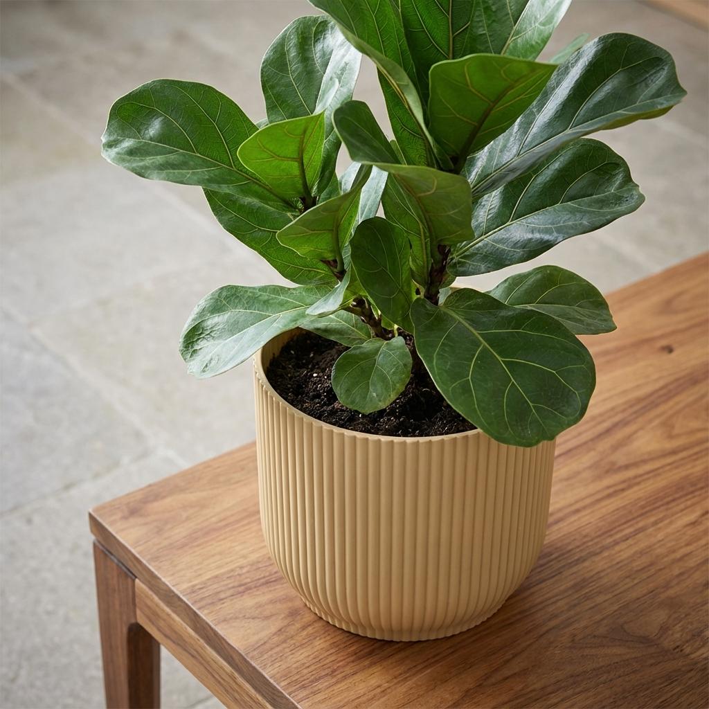 Übertopf elho Vibes Fold Gelb, Ø 14 cm – Ansicht 5