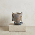 Übertopf Elefant Grau, ca. 12 cm – Detailansicht