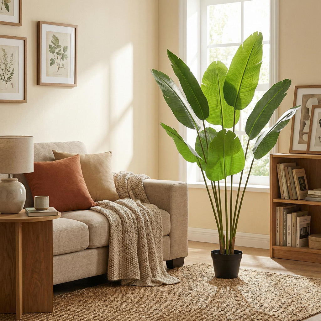 Künstliche Strelitzia Nicolai, ca. 135 cm – weitere Ansicht