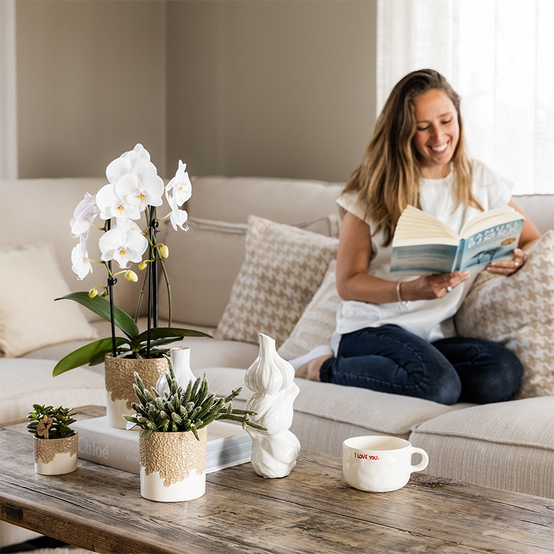 Übertopf Kolibri Home Bloom Sand, Ø 6 cm – Ansicht 4