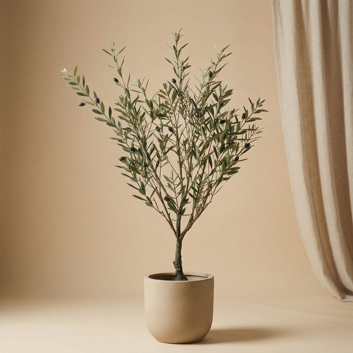 Kunst-Olivenbaum, ca. 90 cm – weitere Ansicht