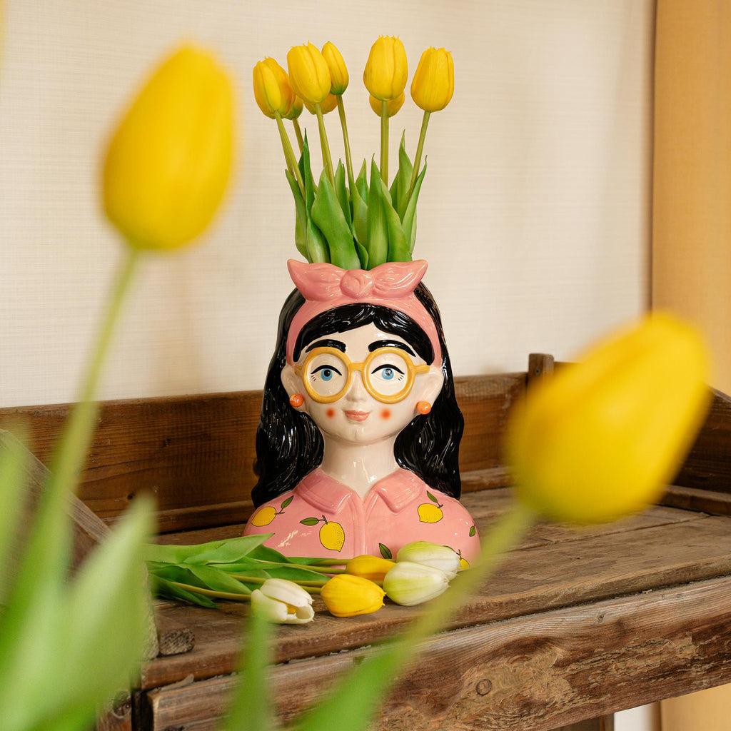 Kunsttulpen-Strauß Gelb, Real Touch, 10 Stiele, ca. 42 cm – Ansicht 4