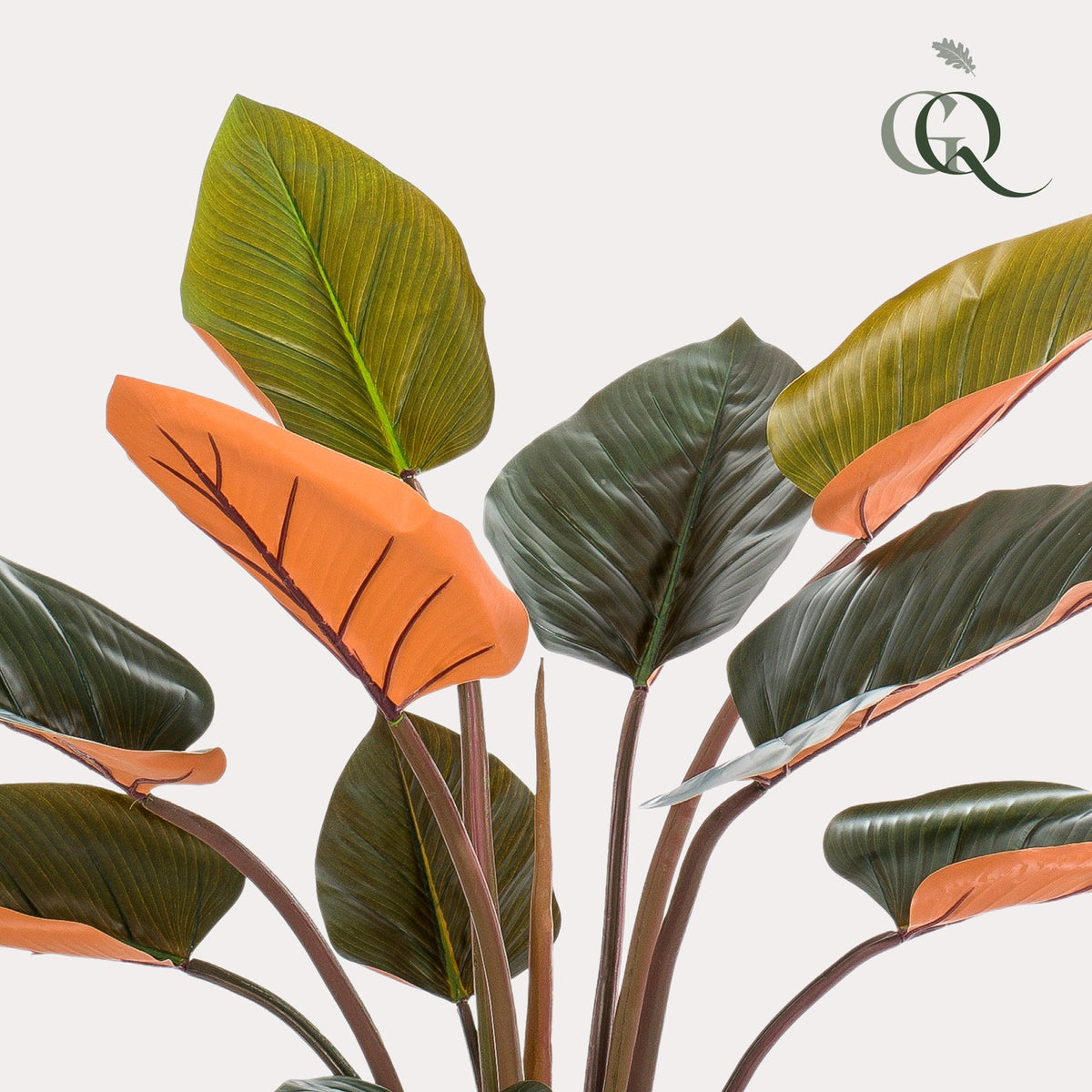 Künstlicher Philodendron Prince of Orange, ca. 120 cm – Detailansicht