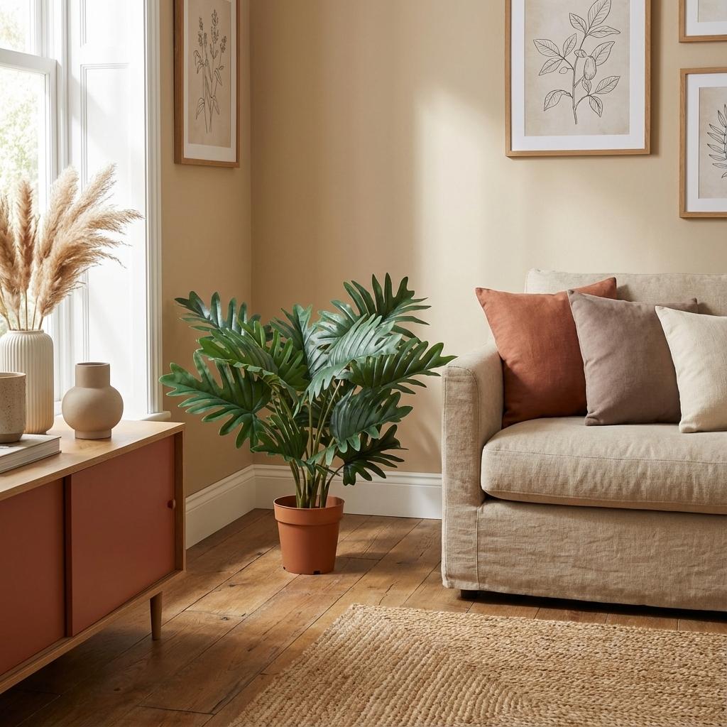 Künstlicher Philodendron Selloum, ca. 70 cm – Ansicht 4
