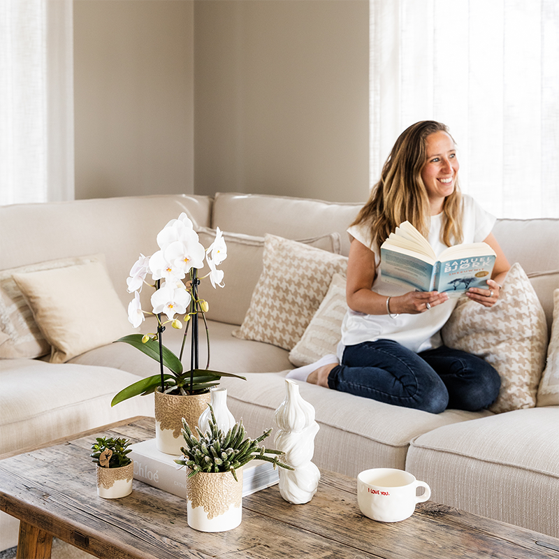 Übertopf Kolibri Home Bloom Sand, Ø 6 cm – weitere Ansicht