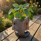 Übertopf Elefant Grau, ca. 12 cm – Ansicht 5