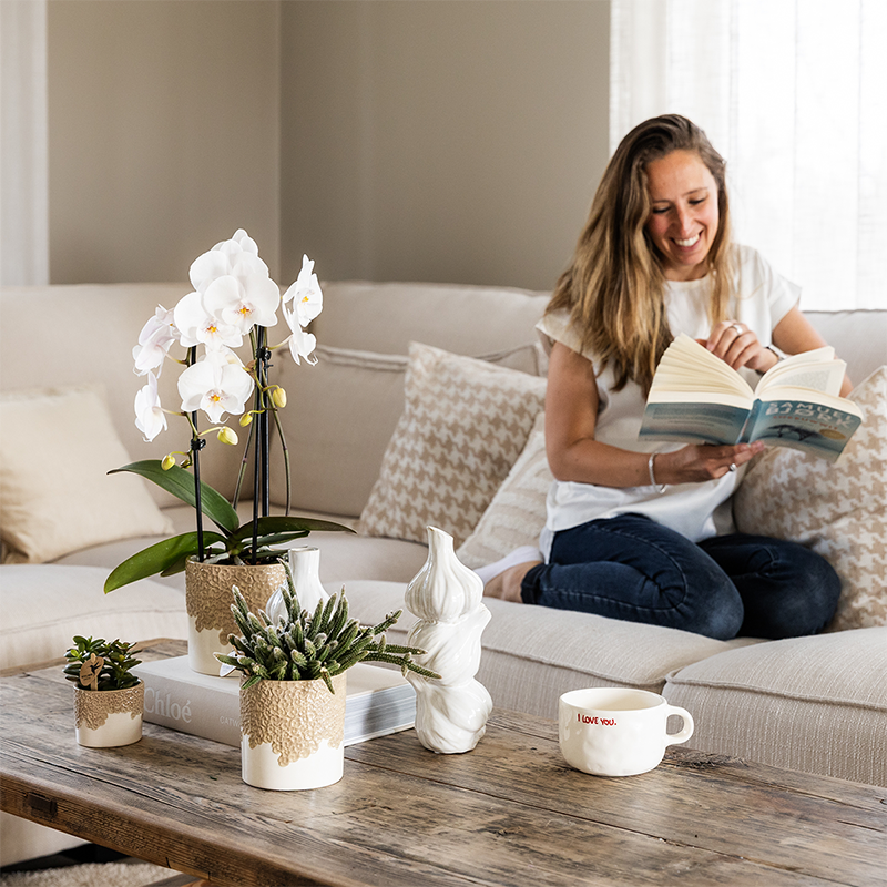 Übertopf Kolibri Home Bloom Sand, Ø 9 cm – Ansicht 4