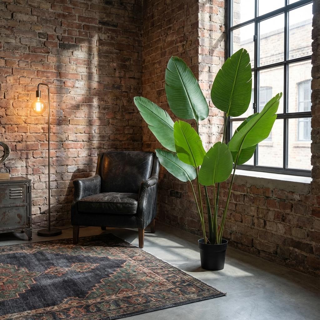 Künstliche Strelitzia Nicolai, ca. 155 cm – weitere Ansicht