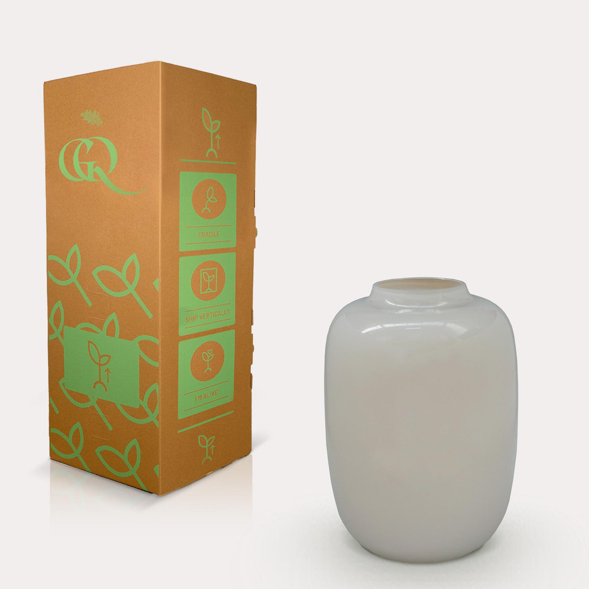 Glasvase »Artic« Ivory, ca. 35 cm – weitere Ansicht