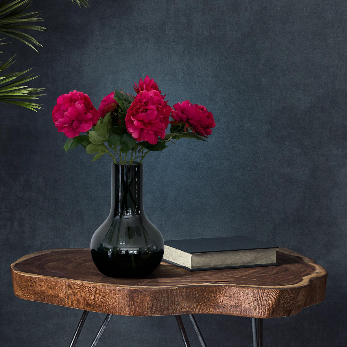 Künstliche Pfingstrosen Dunkelrosa, 5 Stiele, ca. 65 cm – Ansicht 4