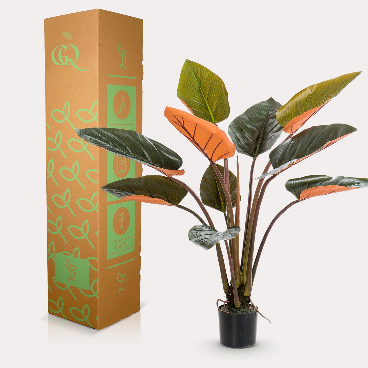 Künstlicher Philodendron Prince of Orange, ca. 120 cm – Ansicht 5