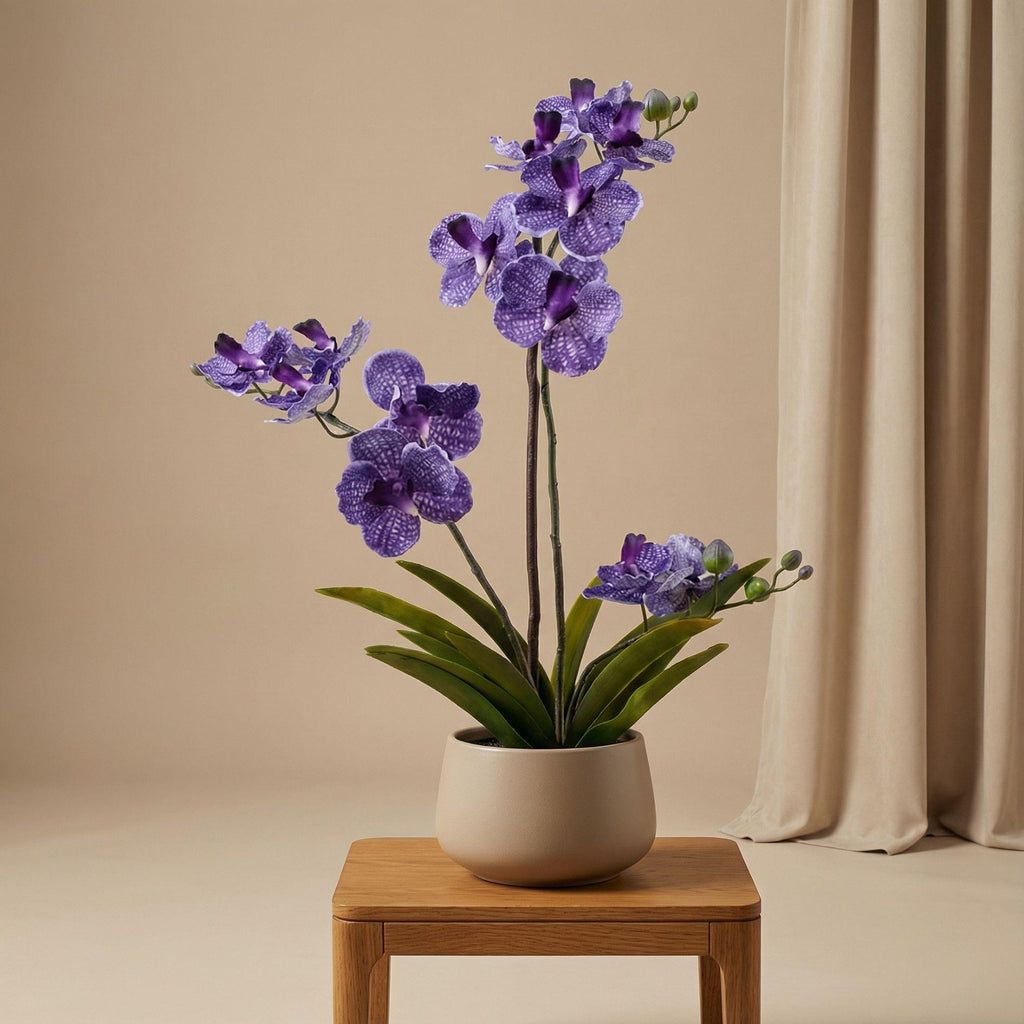 Künstliche Vanda-Orchidee, Lila, ca. 60 cm – Ansicht 5
