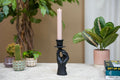 Kerzenhalter Hand Schwarz, ca. 20 cm – Detailansicht