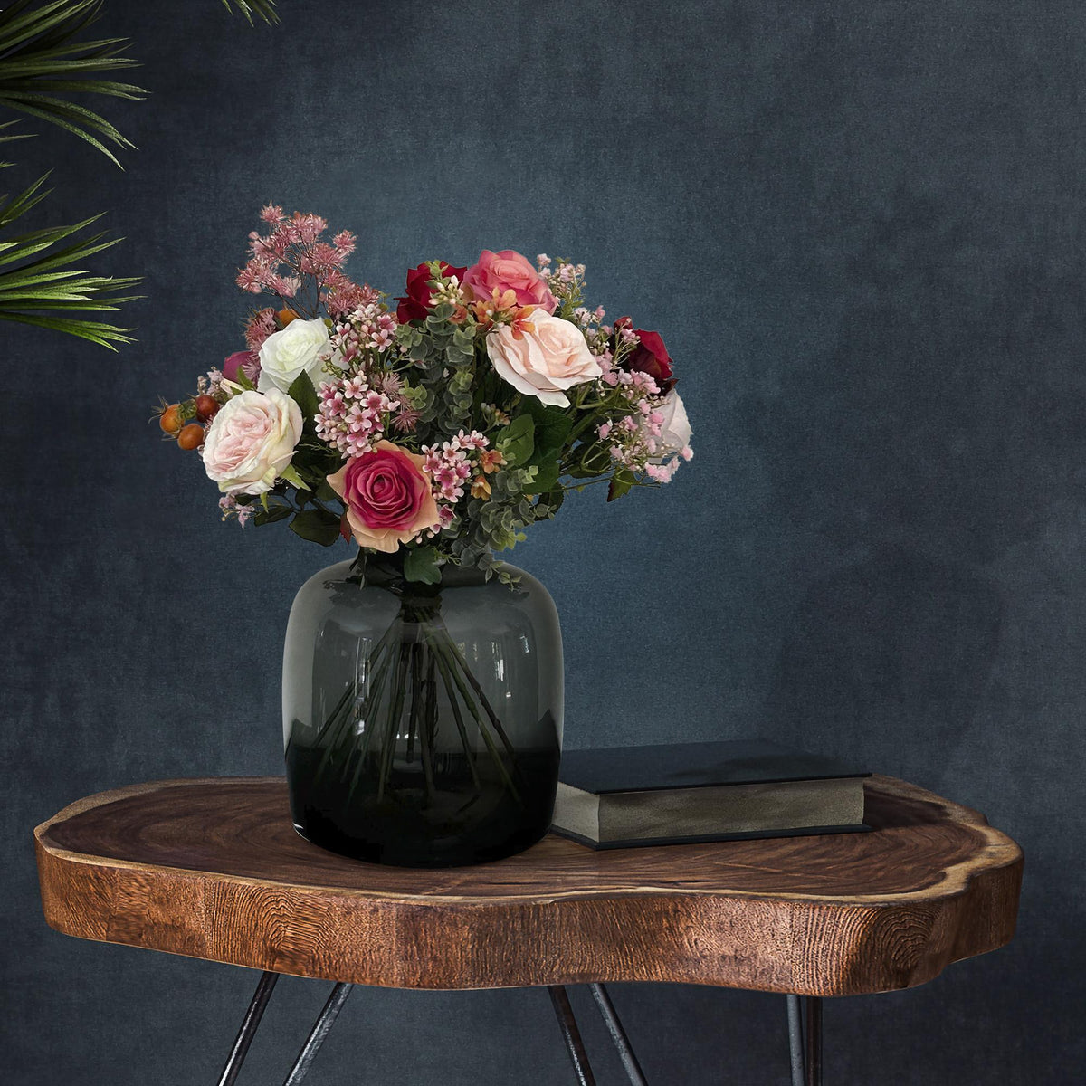 Kunstrosen-Strauß »Flame Roses«, ca. 60 cm – Ansicht 4