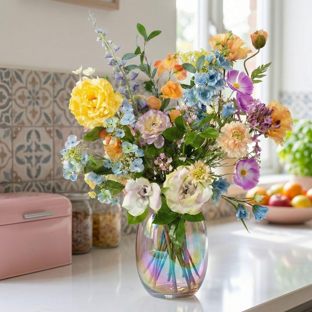 Kunstblumen-Strauß »Soft Spring Deluxe« Pastell, ca. 85 cm – Ansicht 4