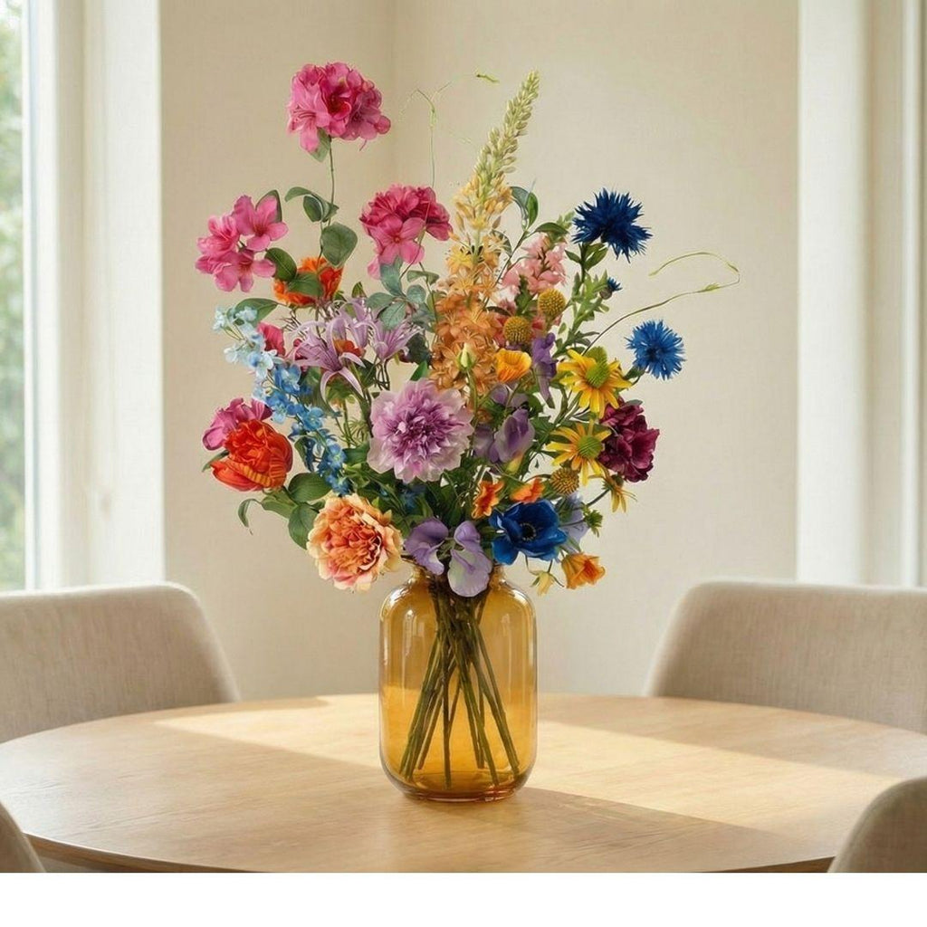 Kunstblumen-Strauß »Summer Garden Deluxe« Bunt, ca. 100 cm – Ansicht 4
