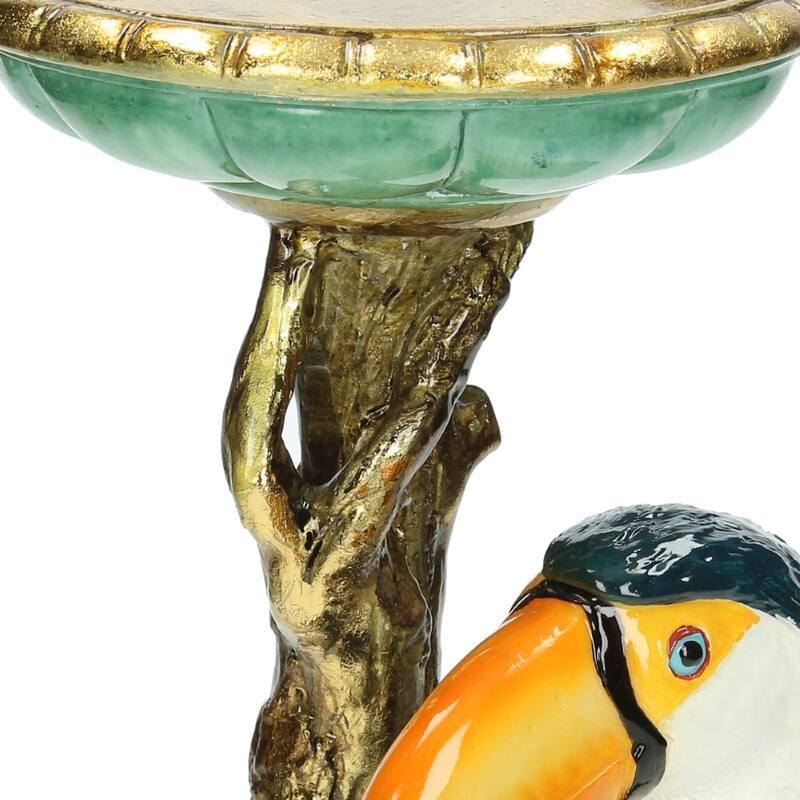 Kerzenhalter Tukan Bunt, ca. 30 cm – weitere Ansicht