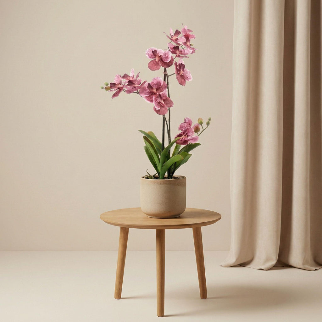 Künstliche Vanda-Orchidee, Altrosa, ca. 60 cm – weitere Ansicht