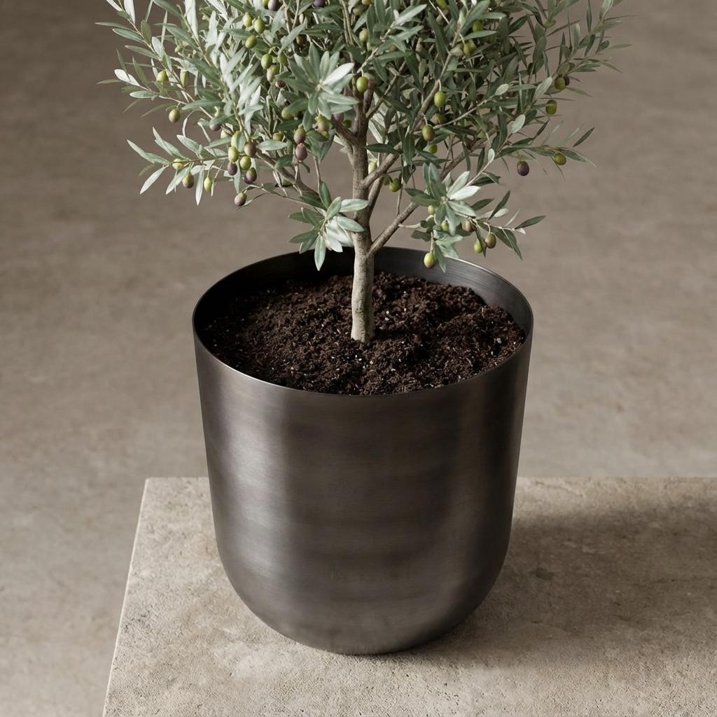 Übertopf Mayk Lead, Ø 20 cm – Ansicht 6