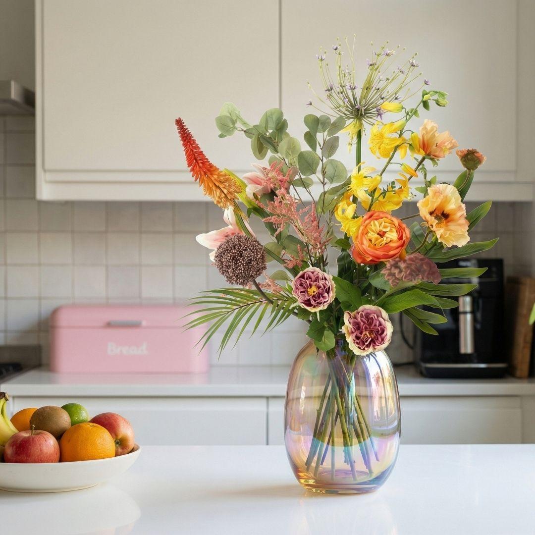 Kunstblumen-Strauß »Tropical Chic Deluxe« Orange, ca. 105 cm – Ansicht 4