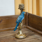 Kerzenhalter Vogel Blau, ca. 26 cm – weitere Ansicht