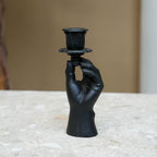 Kerzenhalter Hand Schwarz, ca. 20 cm – Produktfoto